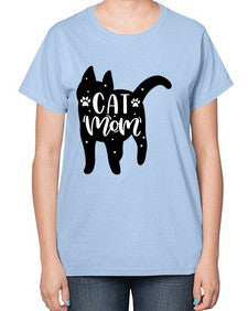 Cat Mom Style 86# - cats-  Ladies T-Shirt