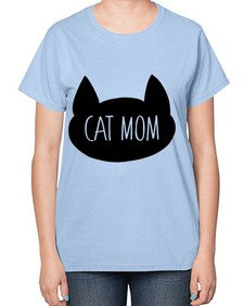Cat Mom - cats-  Ladies T-Shirt