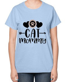 Cat Mommy Style 87# - cats-  Ladies T-Shirt