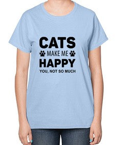 Cats Make Me Style 40# - cats-  Ladies T-Shirt