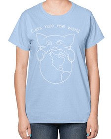 Cats Rule the World - cats-  Ladies T-Shirt