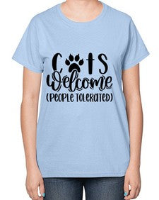 Cats Welcome Style 91# - cats-  Ladies T-Shirt