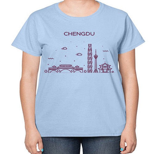 Chengdu 561# - cities-  Ladies T-Shirt