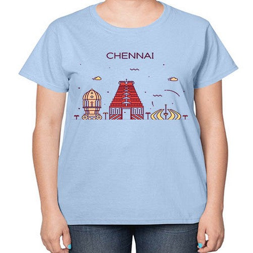 Chennai 566# - cities-  Ladies T-Shirt