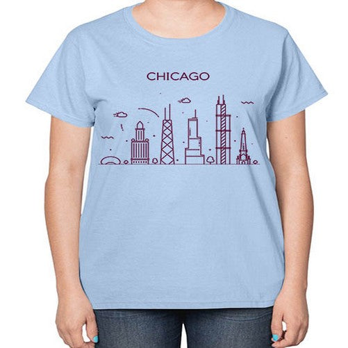 Chicago 569# - cities-  Ladies T-Shirt