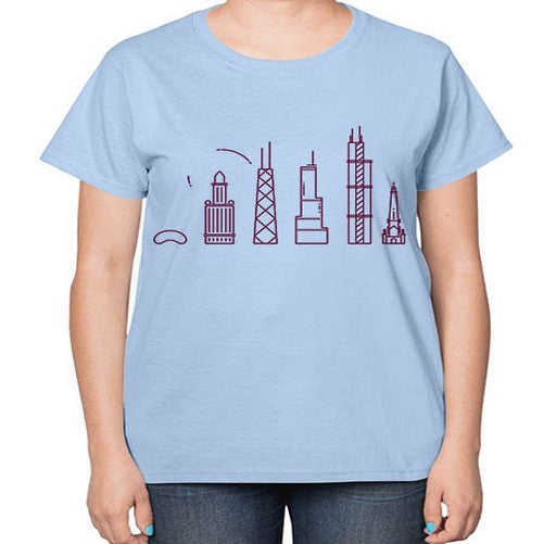 Chicago 570# - cities-  Ladies T-Shirt