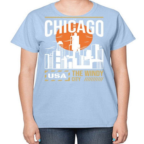 Chicago 571# - cities-  Ladies T-Shirt
