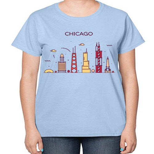Chicago 572# - cities-  Ladies T-Shirt