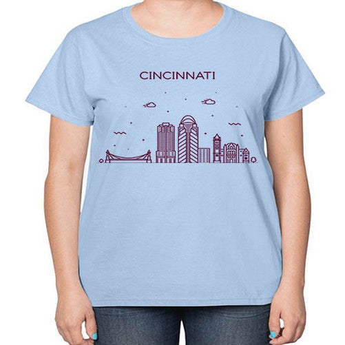 CincinnatiOH 588# - cities-  Ladies T-Shirt