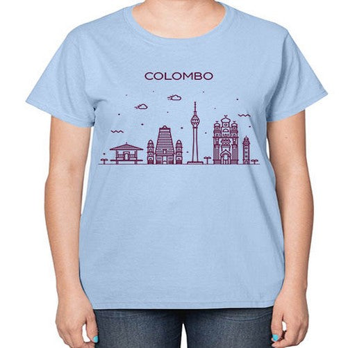 Colombo 597# - cities-  Ladies T-Shirt