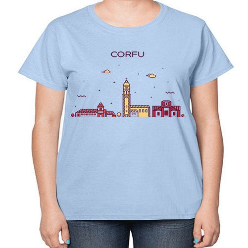 Corfu 629# - cities-  Ladies T-Shirt