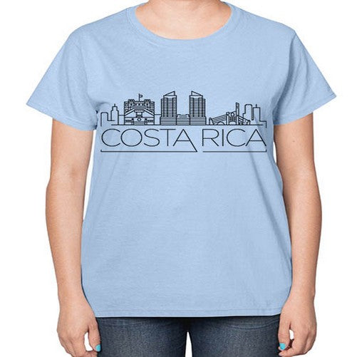 Costa Rica Minimal Skyline 631# - cities-  Ladies T-Shirt