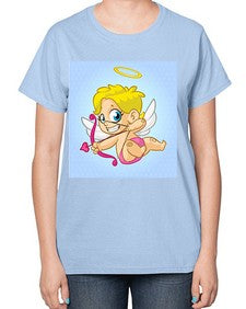 Cupid 79# - cartoon general-  Ladies T-Shirt