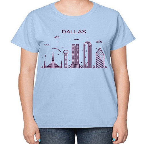 Dallas 643# - cities-  Ladies T-Shirt