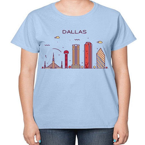 Dallas 646# - cities-  Ladies T-Shirt