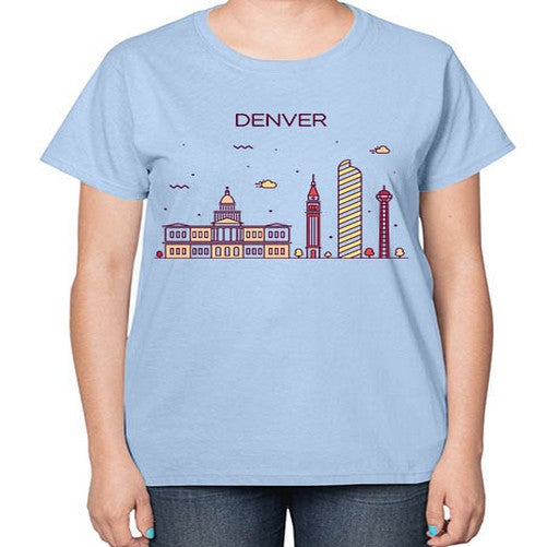 Denver 661# - cities-  Ladies T-Shirt