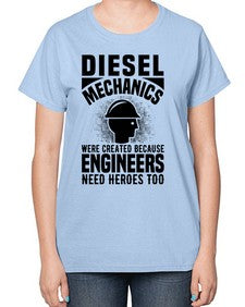 Diesel mechanics Style 709# - engineer-  Ladies T-Shirt