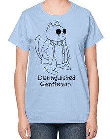 Distinguished Gentleman - cats-  Ladies T-Shirt