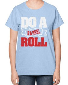 Do a barrel roll 5# - video games-  Ladies T-Shirt