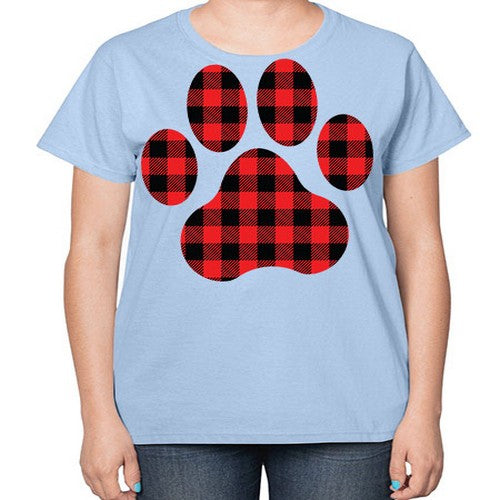 Dog Paw Style 94# - dogs-  Ladies T-Shirt