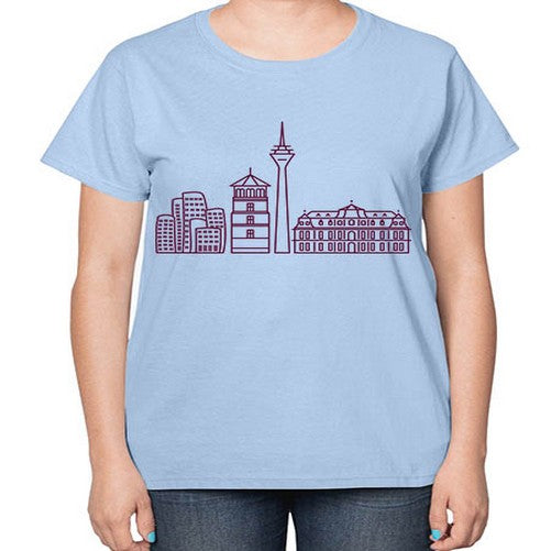 Dusseldorf 697# - cities-  Ladies T-Shirt