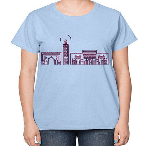 Fez 719# - cities-  Ladies T-Shirt