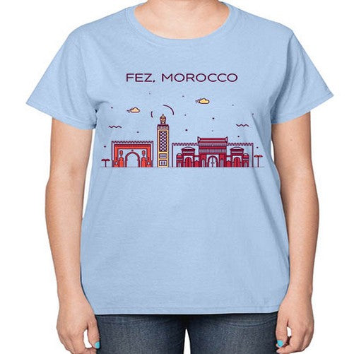 Fez 720# - cities-  Ladies T-Shirt