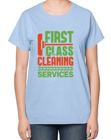 First class cleaning service Style 160# - cleaner-  Ladies T-Shirt