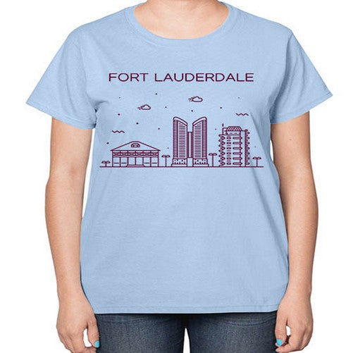 FortLauderdale 735# - cities-  Ladies T-Shirt