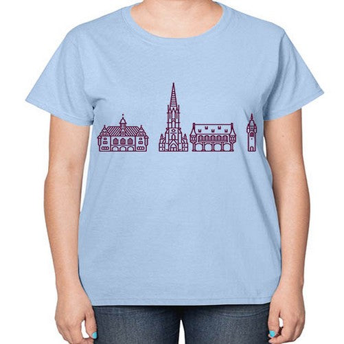Freiburg 747# - cities-  Ladies T-Shirt
