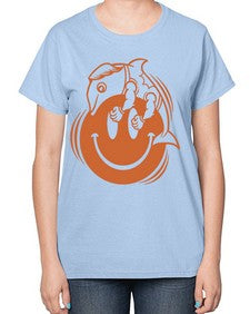 Give smile get hugs 131# - cartoon general-  Ladies T-Shirt