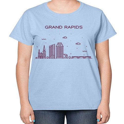 GrandRapids 779# - cities-  Ladies T-Shirt