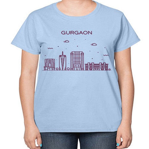 Gurgaon 797# - cities-  Ladies T-Shirt