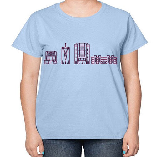 Gurgaon 798# - cities-  Ladies T-Shirt