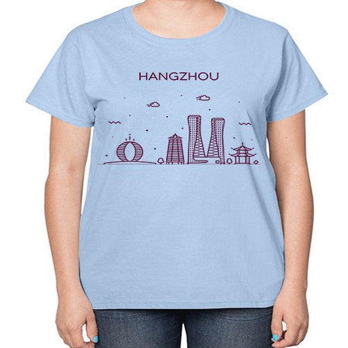 Hangzhou 809# - cities-  Ladies T-Shirt
