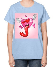 Heart 139# - cartoon general-  Ladies T-Shirt