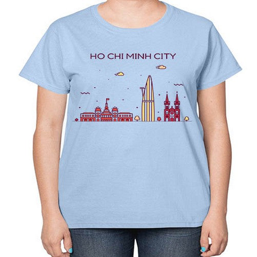 HoChiMinh 843# - cities-  Ladies T-Shirt