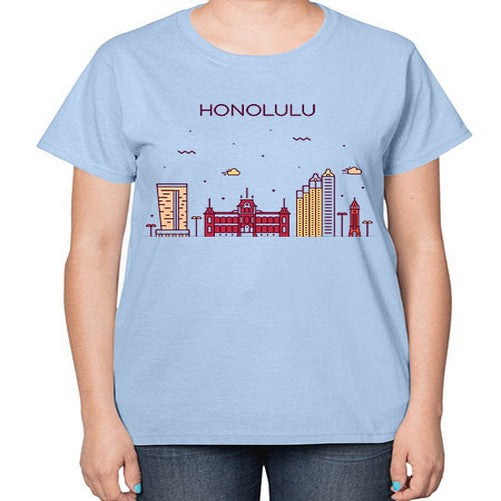 Honolulu 906# - cities-  Ladies T-Shirt