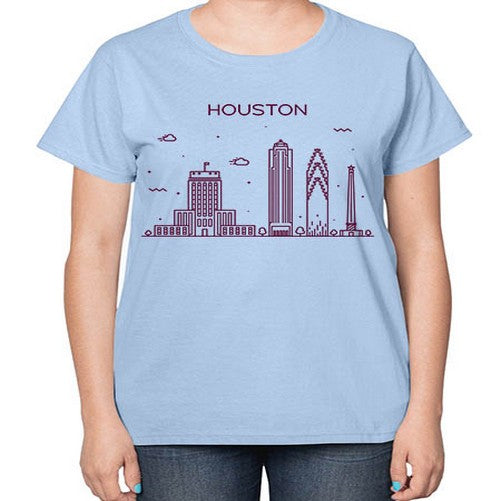 Houston 908# - cities-  Ladies T-Shirt