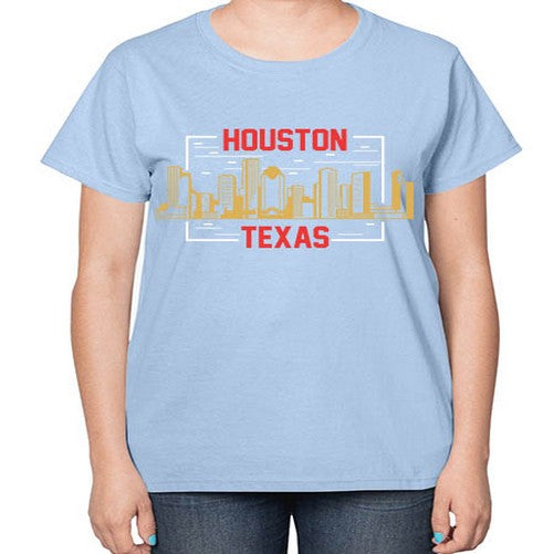Houston 910# - cities-  Ladies T-Shirt