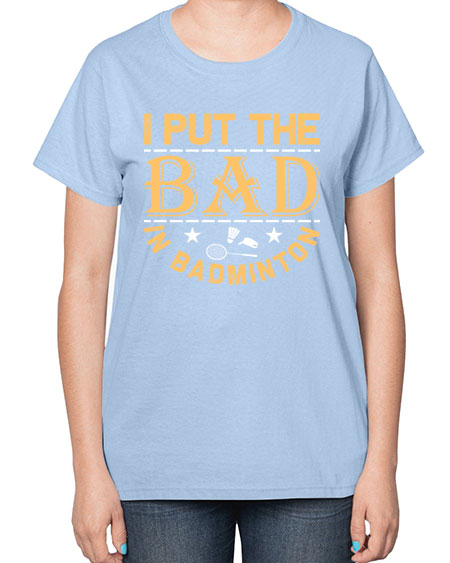 I 1056# - badminton-  Ladies T-Shirt