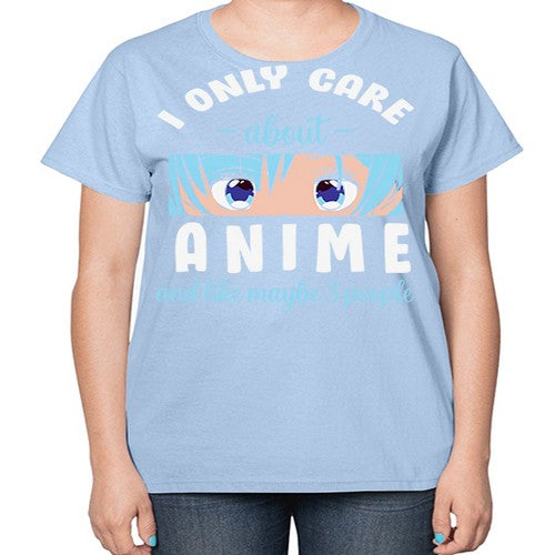 I Only Like People Anime Japanese 241# - anime-  Ladies T-Shirt