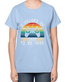 I paused my game to be here 38# - computer-  Ladies T-Shirt