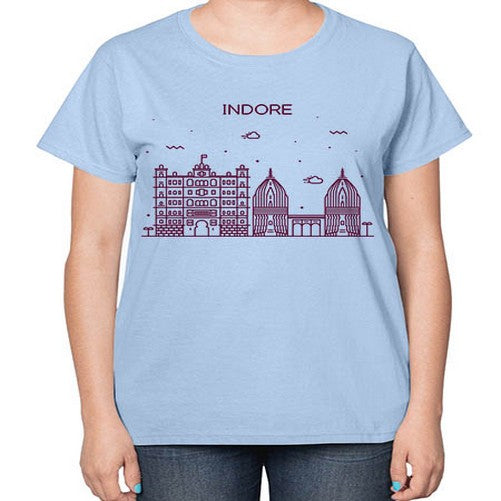 Indore 951# - cities-  Ladies T-Shirt