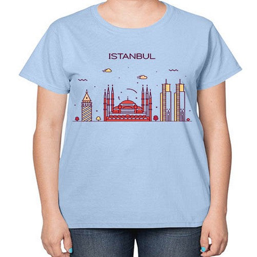 Istanbul 968# - cities-  Ladies T-Shirt