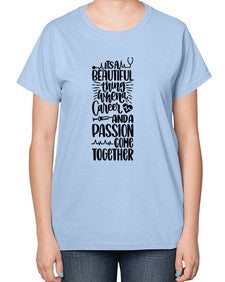Its A Beautiful Style Style 1008# - nurse-  Ladies T-Shirt