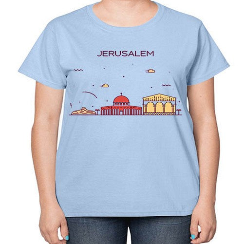 Jerusalem 997# - cities-  Ladies T-Shirt