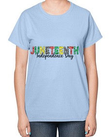Juneteenth Independence Day 37# - black juneteenth-  Ladies T-Shirt