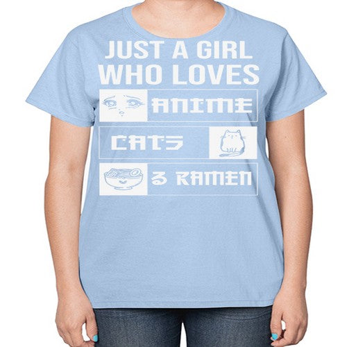 Just A Girl Who Loves 263# - anime-  Ladies T-Shirt
