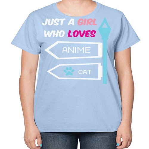 Just A Girl Who Loves Anime 264# - anime-  Ladies T-Shirt